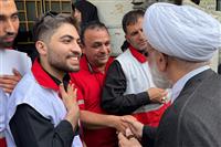 📸حضور نماینده ولی فقیه در هلال احمر در  مراسم تشییع شهدای اقتدار