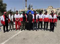 تجلی خدمت مومنانه؛ گزارش اقدامات فرهنگی و امدادی حوزه نمایندگی ولی‌فقیه در هلال‌احمر در آیین وداع و تشییع پیکر مطهر رهبر شهید