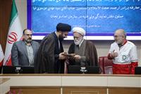 آیین تکریم و معارفه مسئول دفتر نمایندگی ولی‌فقیه در سازمان امداد و نجات هلال‌احمر برگزار شد